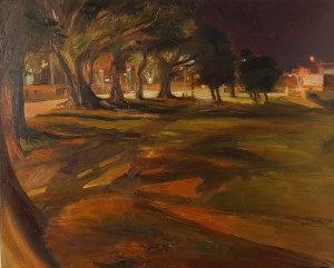 Night Path (Islington Park Plein Air at Night)