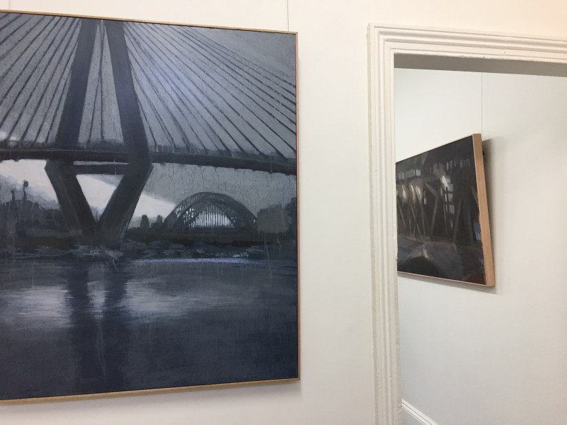 Install view walking into main upstairs gallery