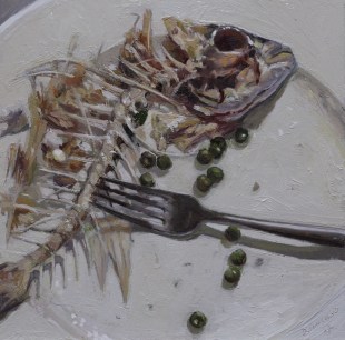 Dino Consalvo_What Remains_2017_oil on aluminium board_24x24cm